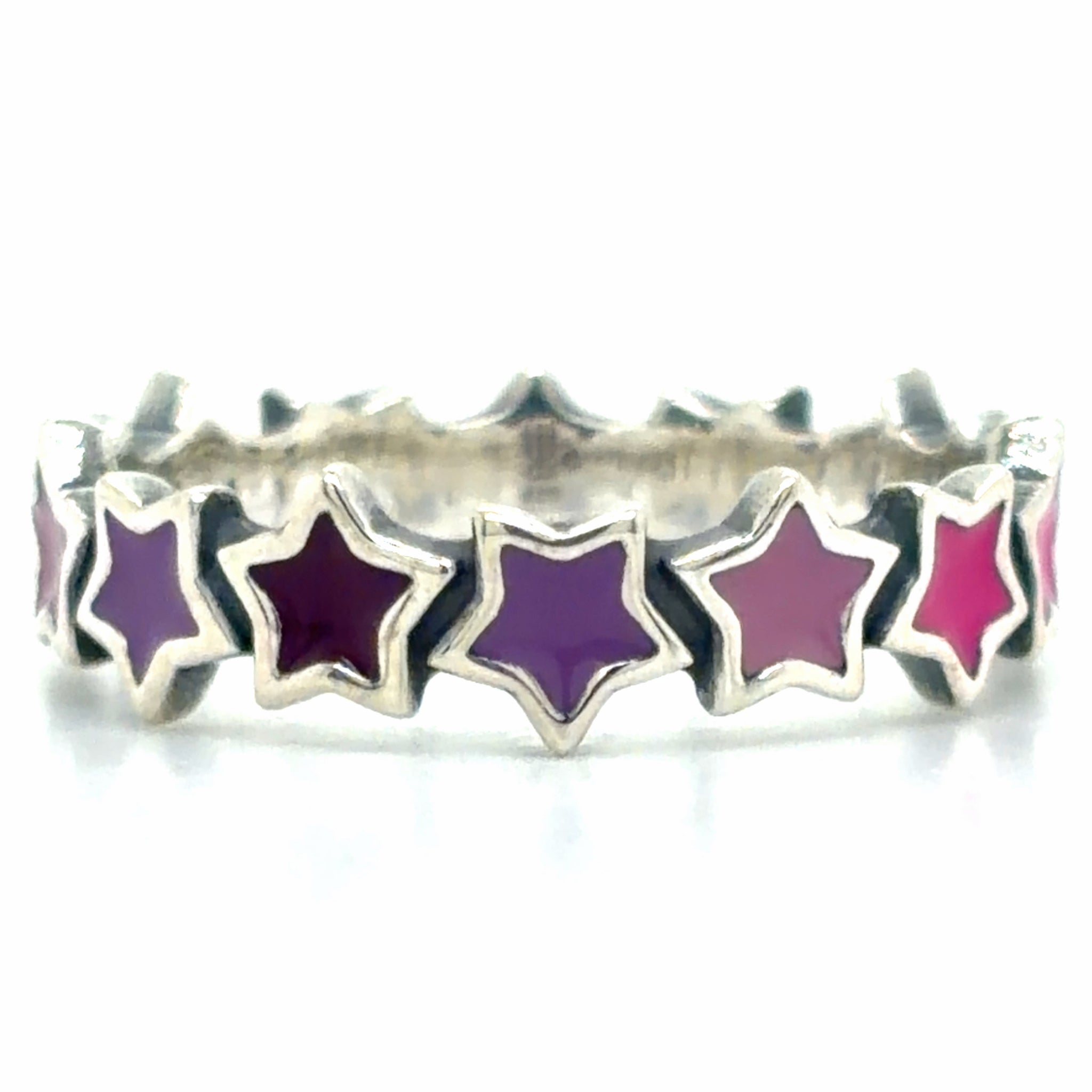 Estate Enamel Star Ring