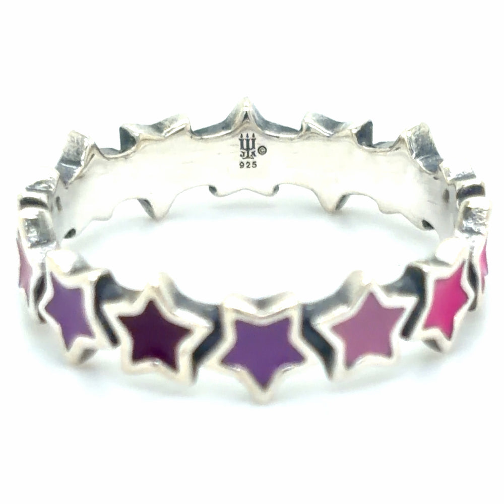 Estate Enamel Star Ring