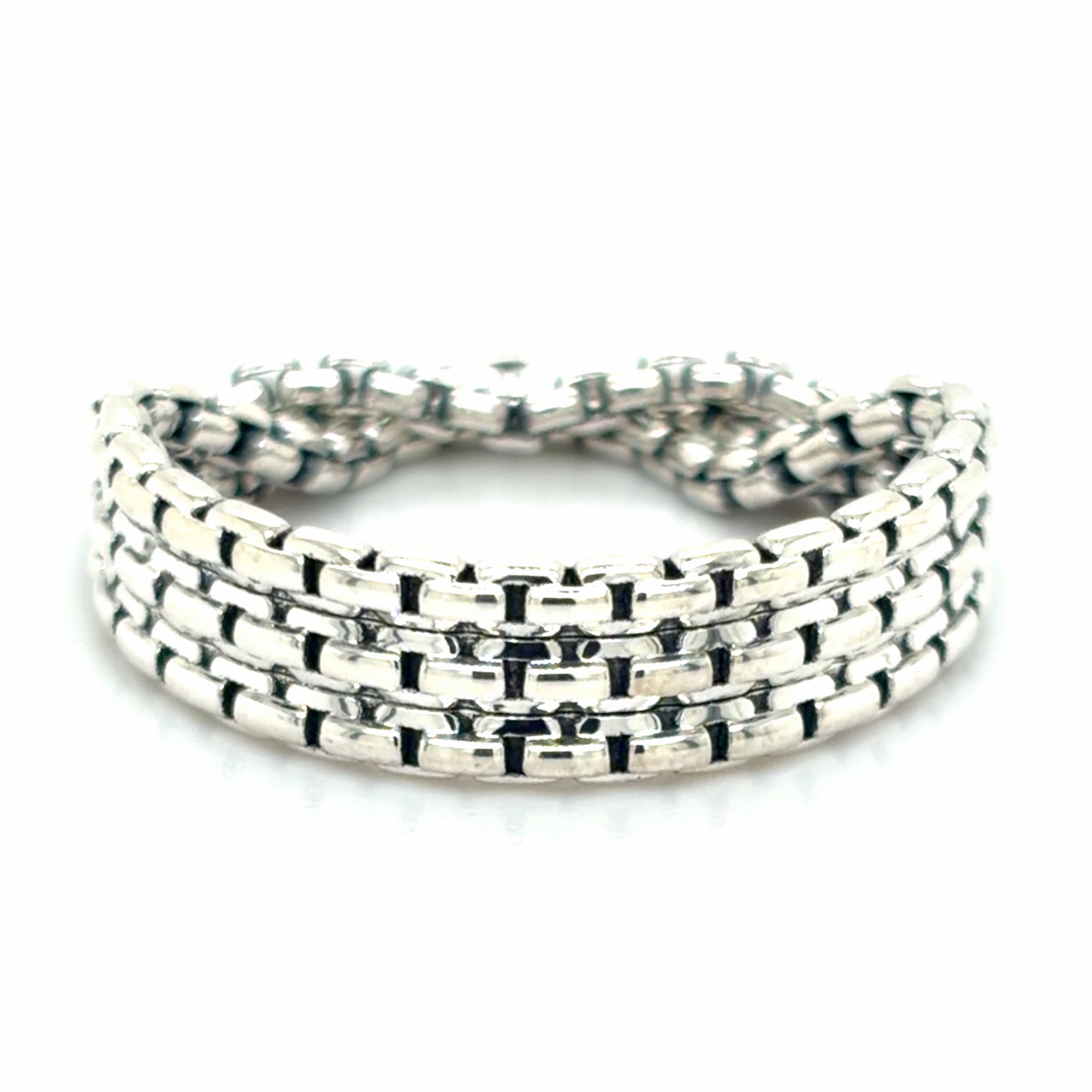 Estate Flexible Box Chain Ring by JAi