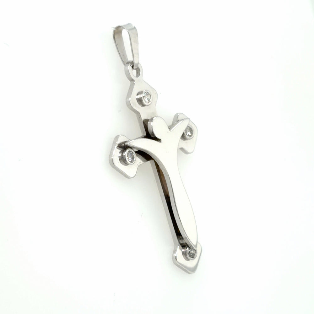 Estate Diamond Crucifix Pendant