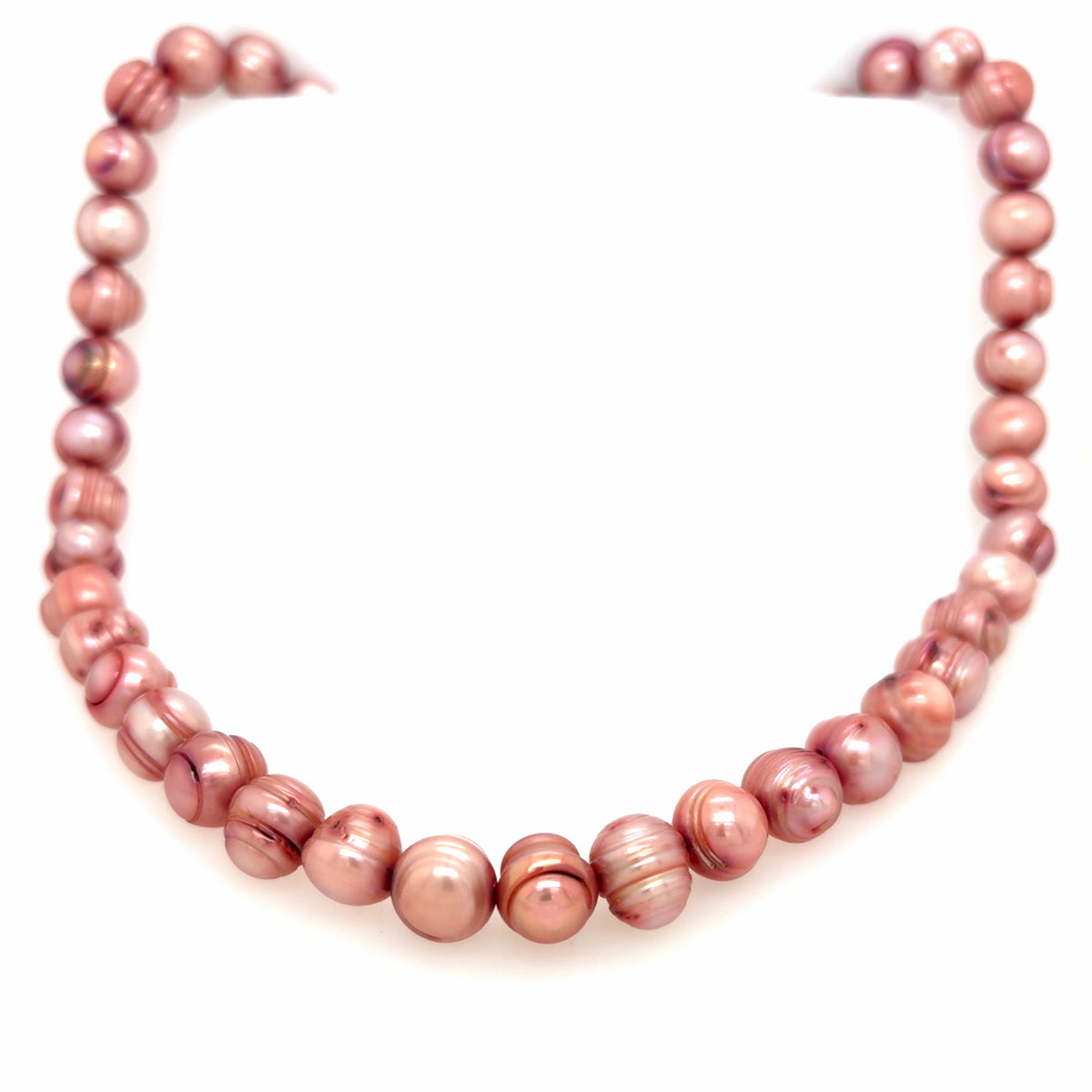 Estate Pink Freshwater Baroque Pearl Strand 16"