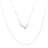 Estate 18" White Gold Cable Chain