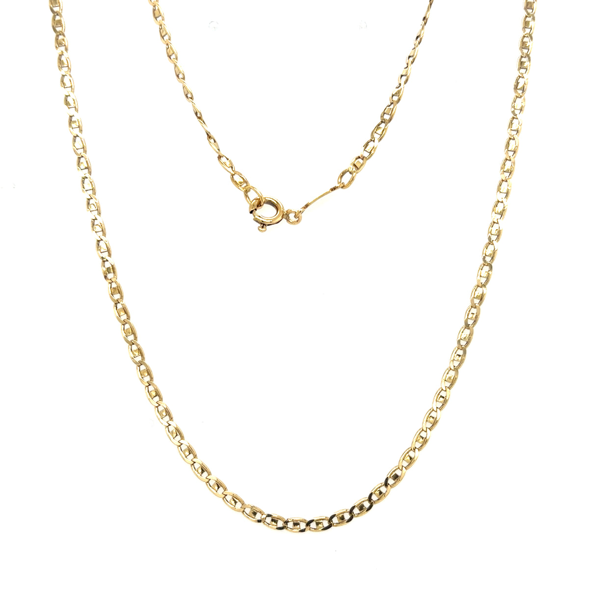 Estate 16" Yellow Gold Anchor Chain