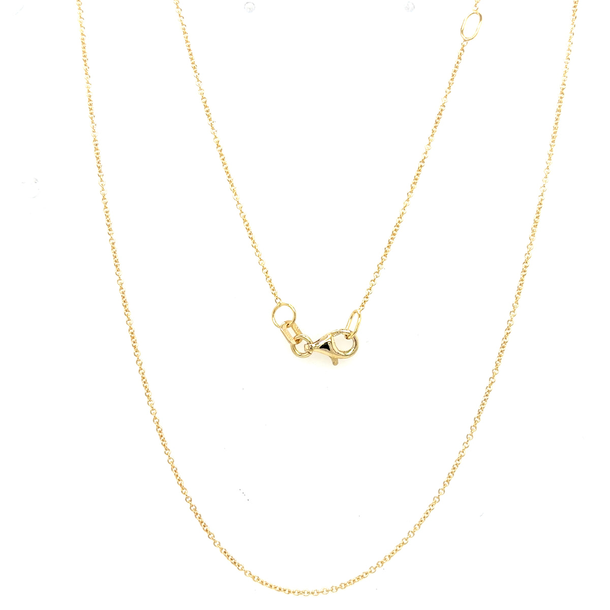 Estate 14K Gold Cable Chain 16-18"