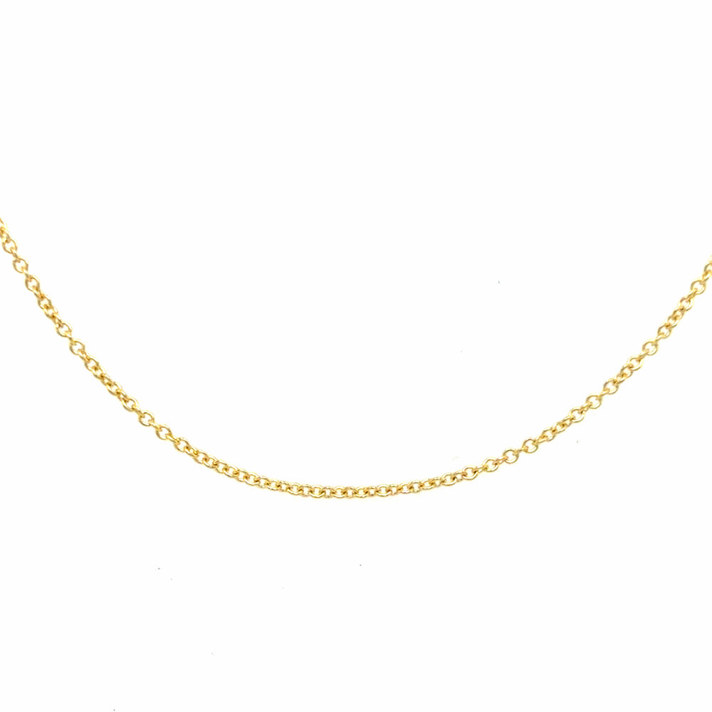 Estate 14K Gold Cable Chain 16-18"