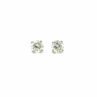 Estate 0.32cttw Diamond Stud Earrings in White Gold