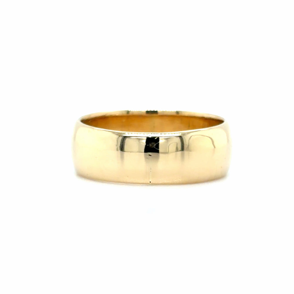 Estate 14K Yellow Gold 7mm Band
