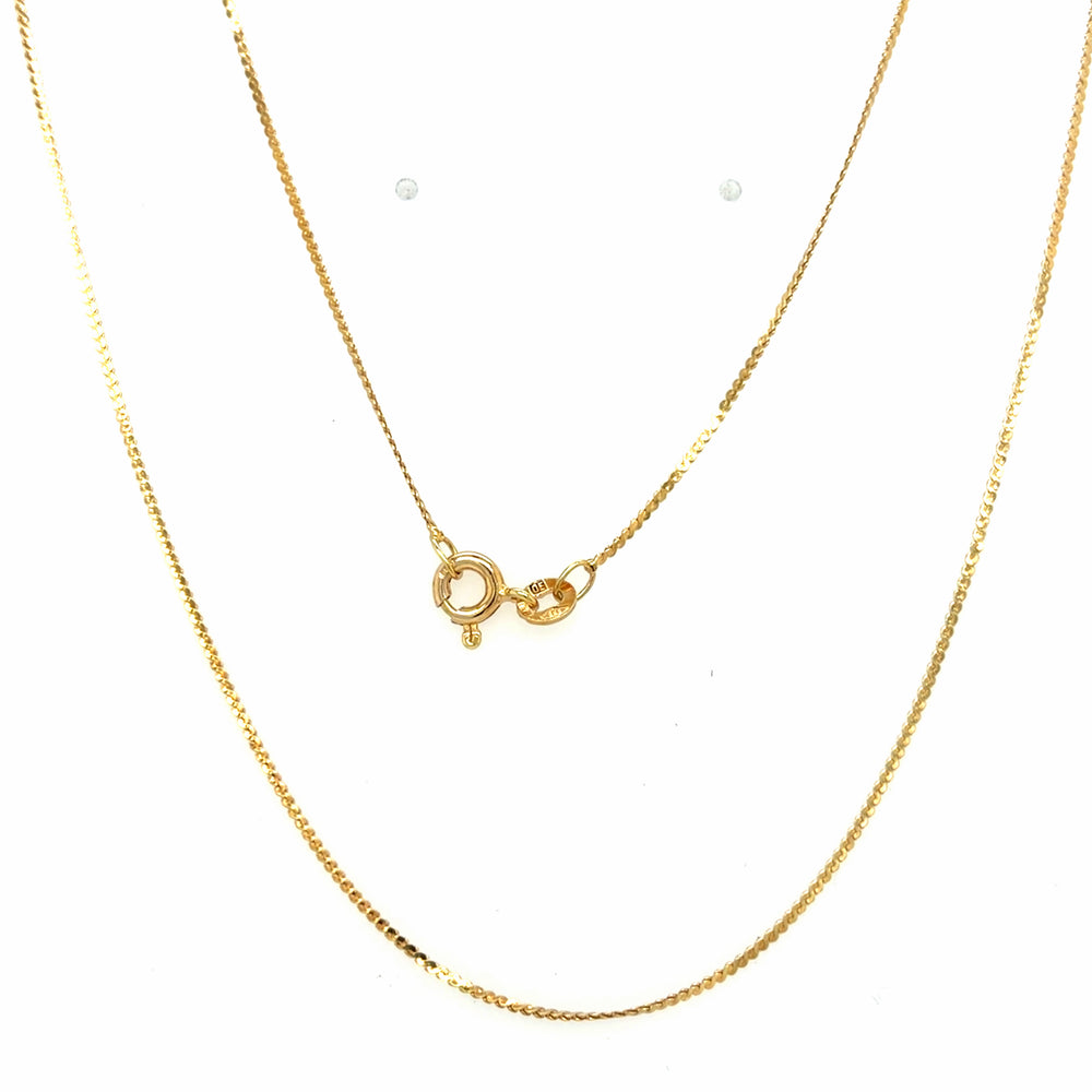 Estate 14K Yellow Gold Sperpentine Chian