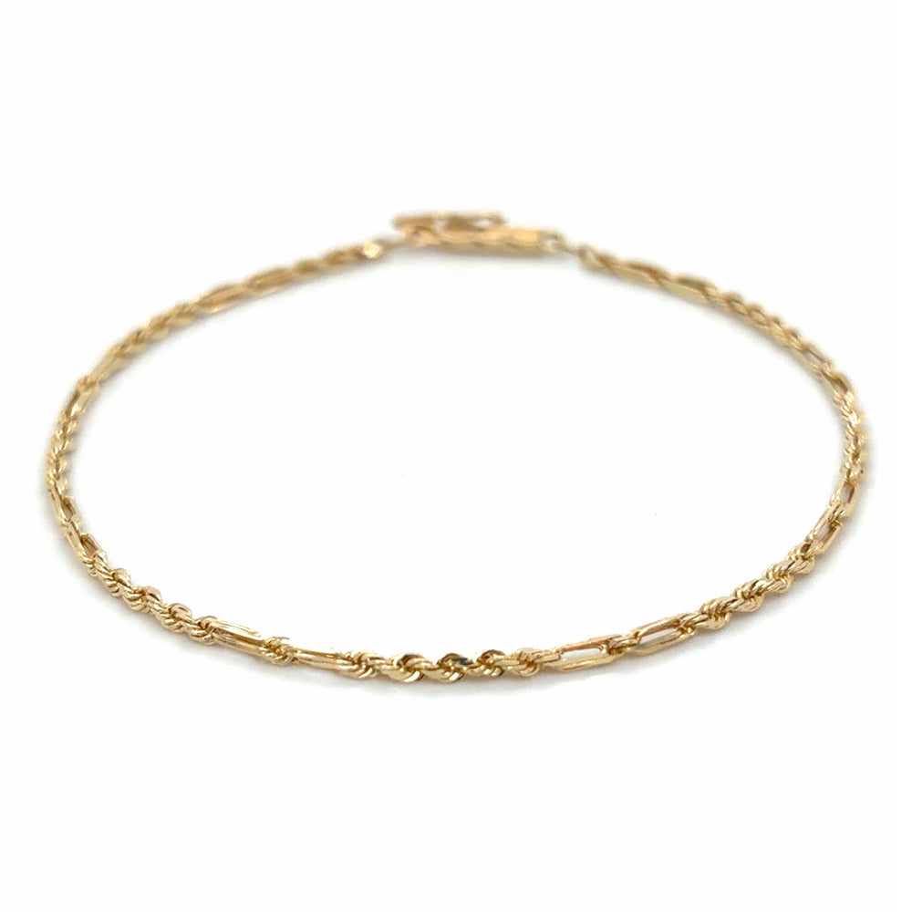 Estate 14K Milano Rope Bracelet