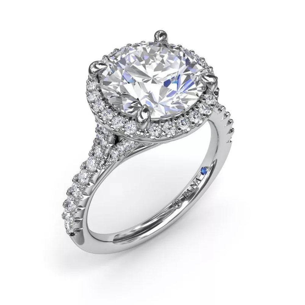 Striking and Strong Diamond Semi-Mount Engagement Ring