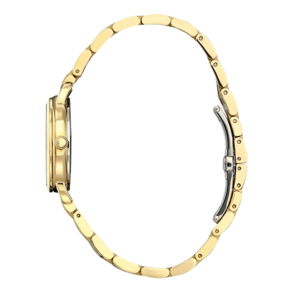 Ladies Eco-Drive Stainless Steel Gold Tone White Dial by Citizen