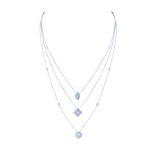 Mutlti Strand Diamond Necklace