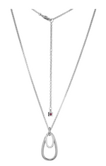 Circadia Cubic Zirconia Pendant On Rolo Chain by ELLE