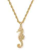 Seahorse Gold Plated Short Pendant Necklace by Kendra Scott