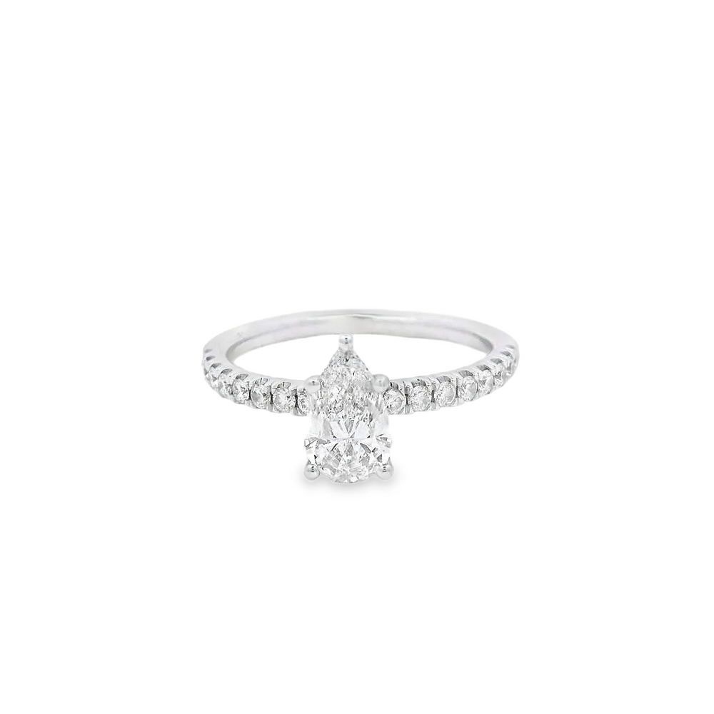 Stunning Pear Shaped Diamond Engagement Ring by Forevermark