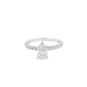 Stunning Pear Shaped Diamond Engagement Ring by Forevermark