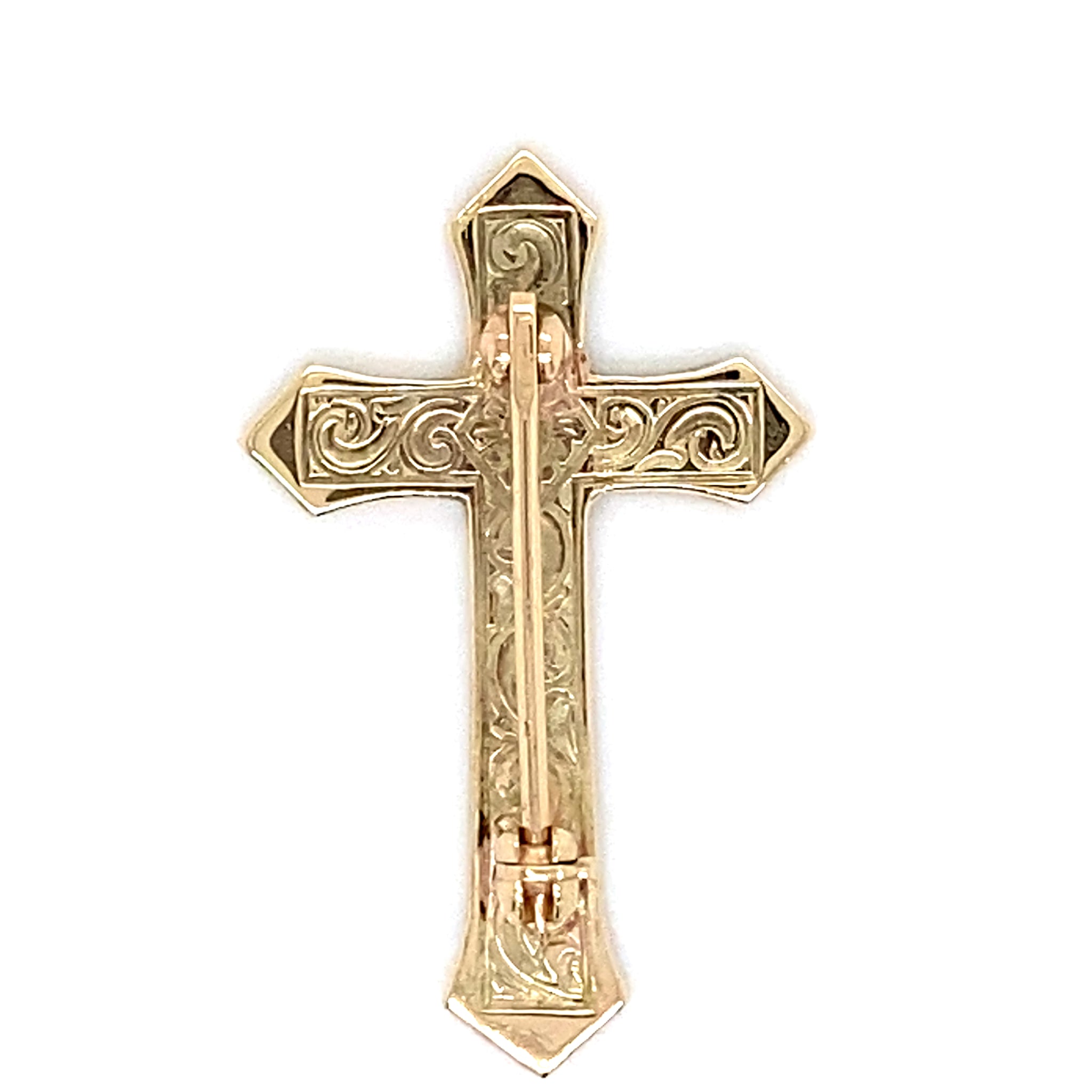 Estate Fancy Cross Brooch