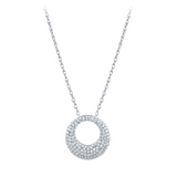 18K White Gold 2.00cttw SI G-H Diamond Pendant Necklace by Jewels By Jacob
