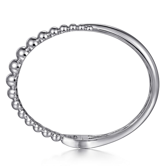 Sterling Silver Bujukan Bypass Bangle