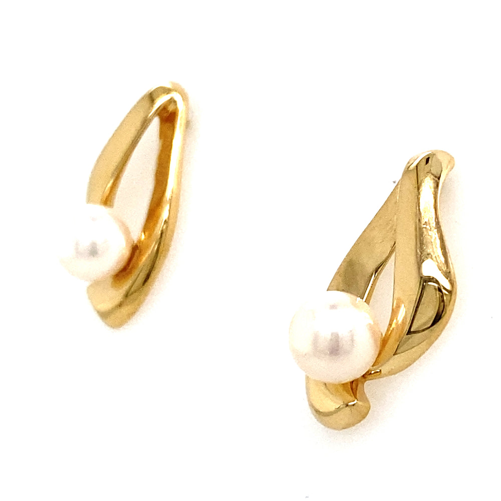 Estate Pearl Drop Earrings