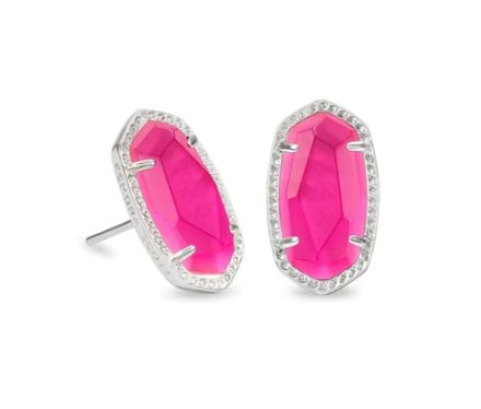 Ellie Silver Plated Earrings in Azalea Illusion by Kendra Scott