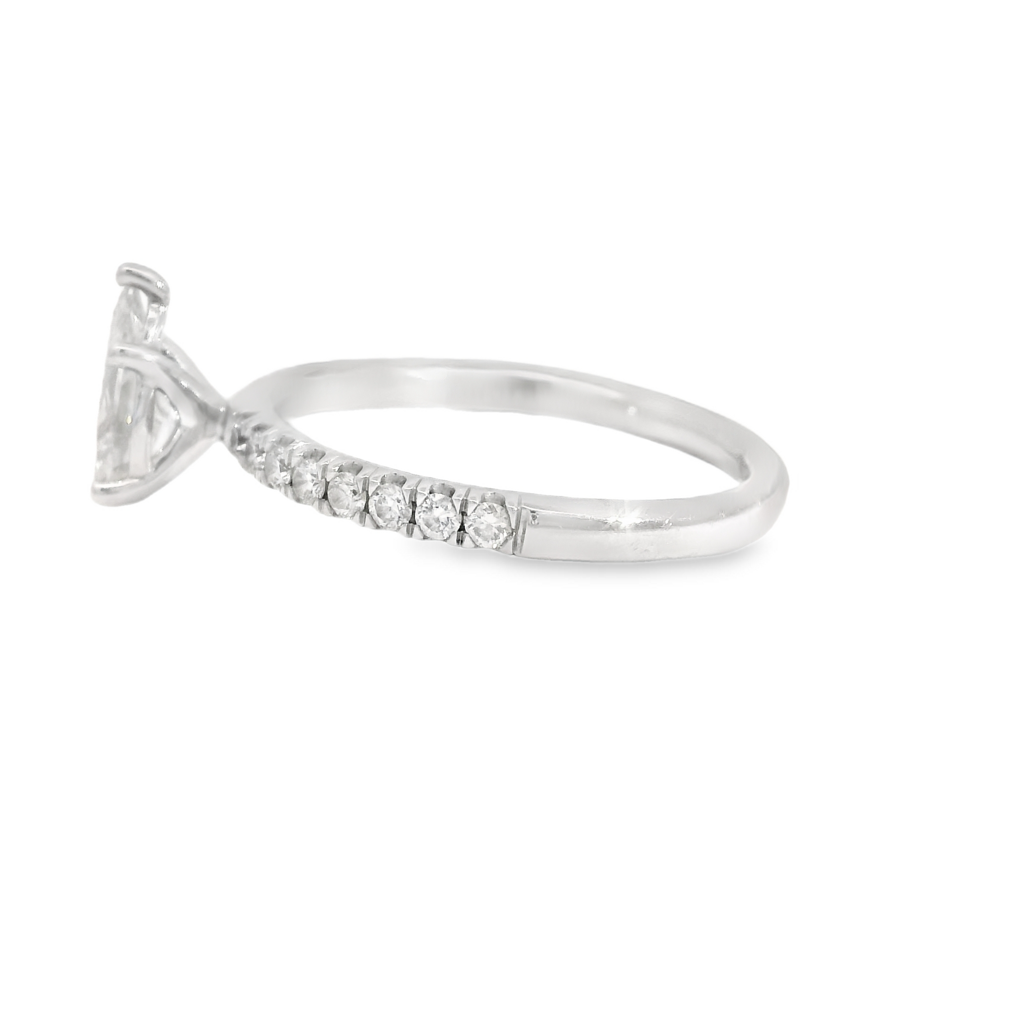 Stunning Pear Shaped Diamond Engagement Ring by Forevermark