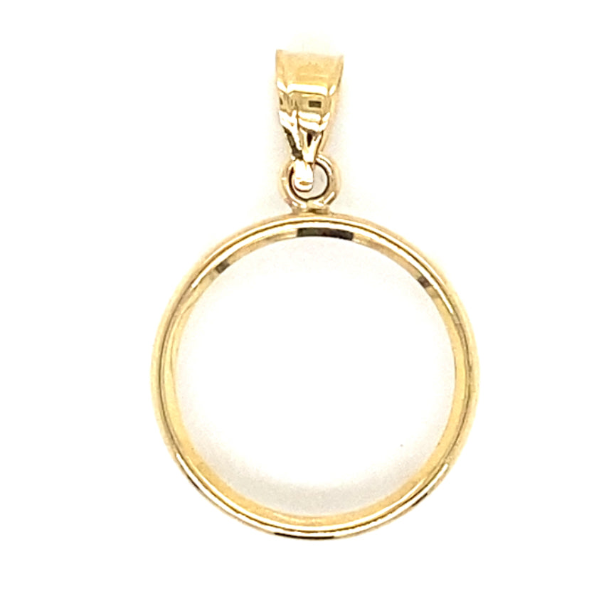 Estate 16.5mm Coin Pendant Bezel