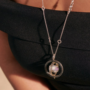 Moon Door Black Sapphire and Mother of Pearl Necklace by John Hardy