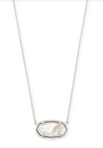 Elisa Sterling Silver Ivory MOP Short Pendant Necklace by Kendra Scott