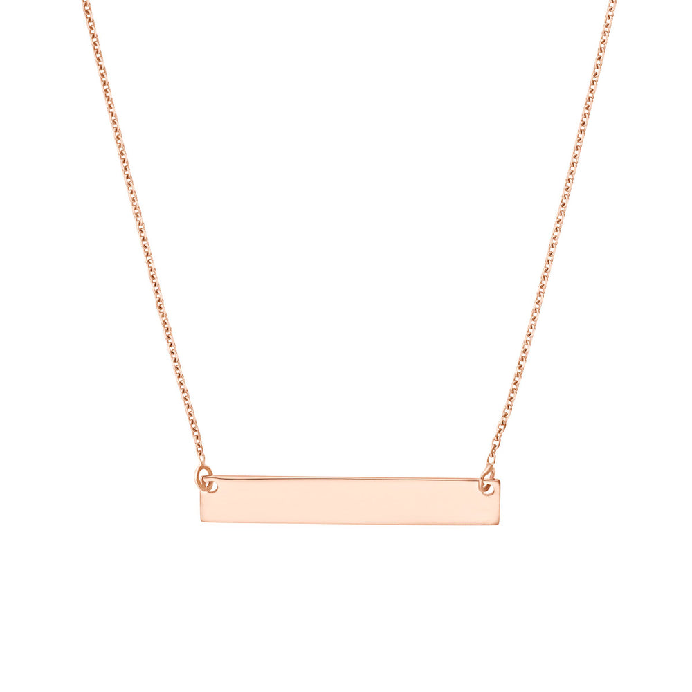 Engravable Bar Necklace 18 inch