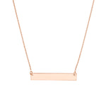 Engravable Bar Necklace 18 inch