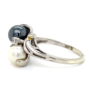 Estate Black & White Ring