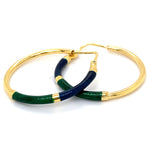 Estate Blue & Green Hoops