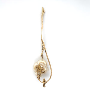 Estate Art Nouveau Baroque Pearl Pendant