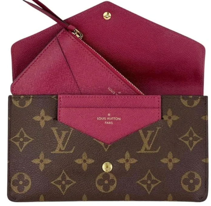 PREOWNED Louis Vuitton Monogram Jeanne Wallet in Fuchsia