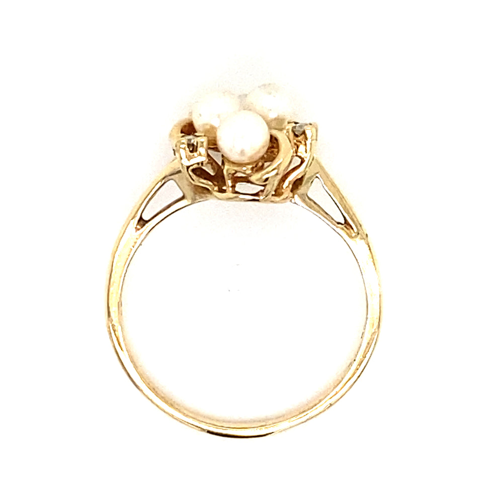 Estate Pearl Cluster Ring