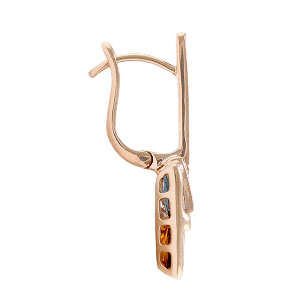 Multi-Gemstone Drop Earrings by Bellarri