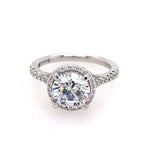 Striking and Strong Diamond Semi-Mount Engagement Ring by Fana