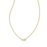Juliette Gold Plated Pendant Necklace White Crystal by Kendra Scott