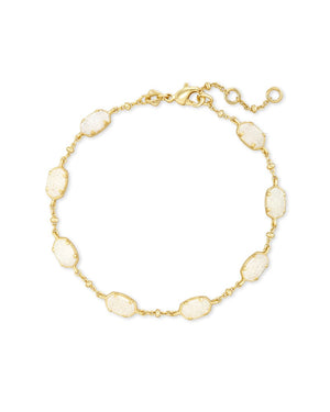 Emilie Gold Chain Bracelet in Iridescent Drusy by Kendra Scott