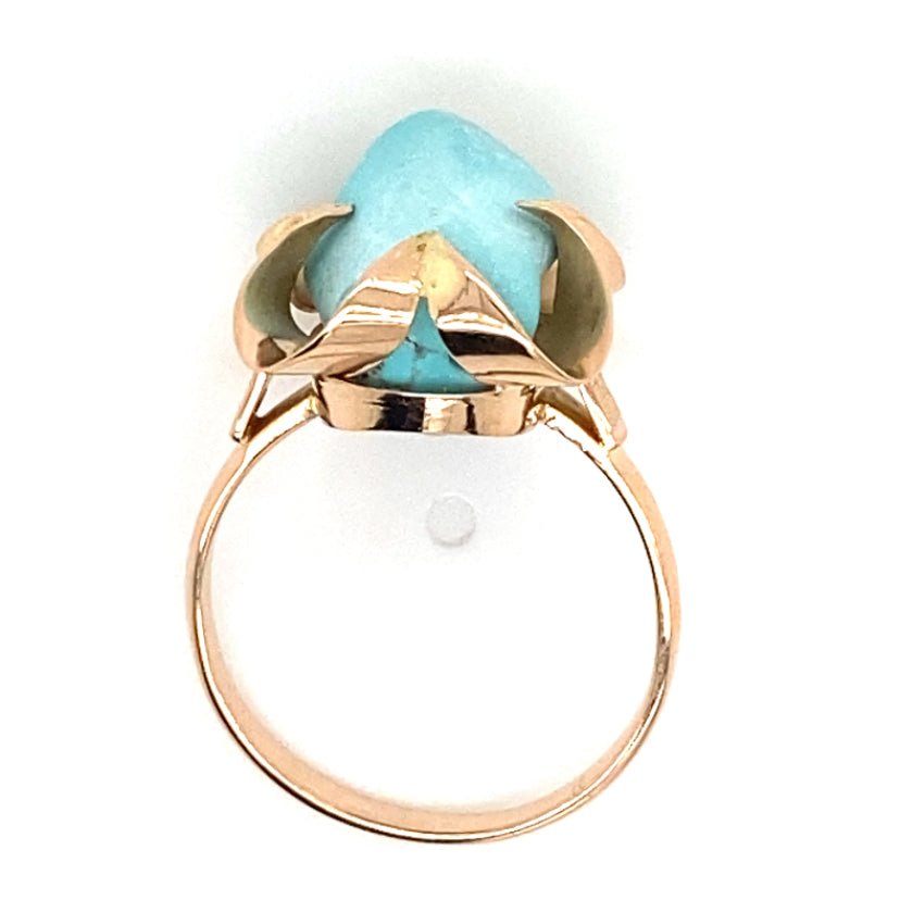 Estate Blue Stone Freeform Ring