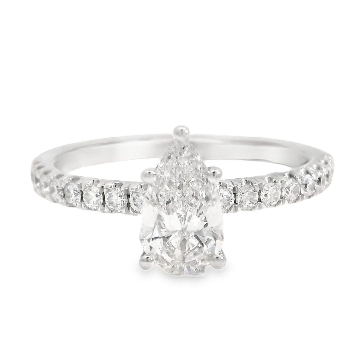 Stunning Pear Shaped Diamond Engagement Ring by Forevermark