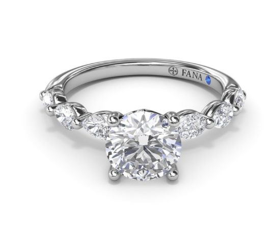 White Gold Diamond Semi-Mount Ring