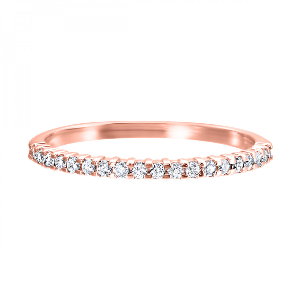 10K Rose Gold 0.16cttw Diamond Ring