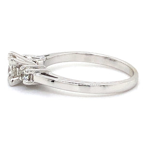 Estate Princess Cut Engagement Ring