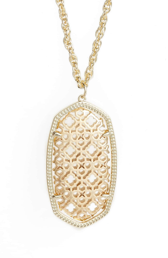 Rae Gold Plated Filigree Necklace by Kendra Scott