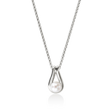 Surf Silver Pendant with Cultured Fresh Water Pearl on Rolo Chain by John Hardy