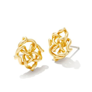 Kelly Gold Plated Stud Earrings by Kendra Scott