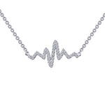 Sterling Silver Heartbeat Necklace by Lafonn