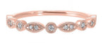 14K Rose Gold 0.10cttw Diamond Stackable Ring